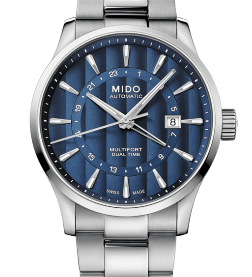 Orologio Mido Uomo MULTIFORT DUAL TIME in Acciaio M038.429.11.041.00 - M038.429.11.041.00